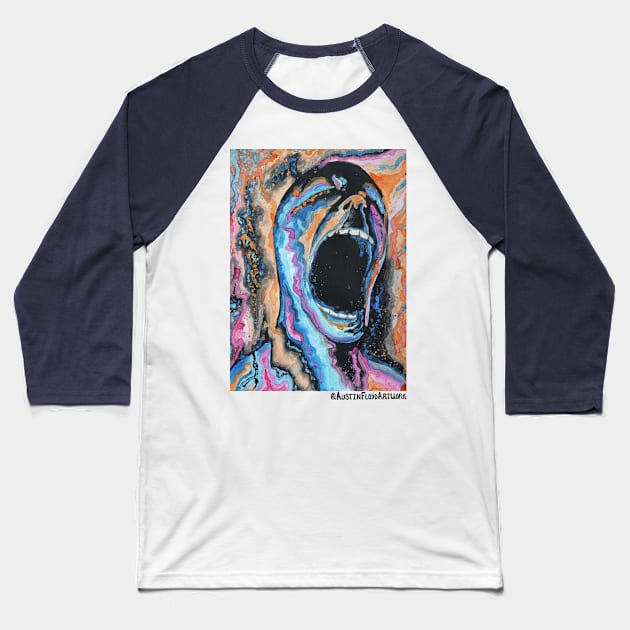 Series of Screams - Preaching Baseball T-Shirt by Austin Floyd Artwork